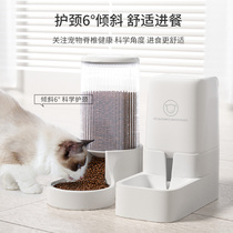 Self-service feeder Stray cat kittens cat automatic feeder drinking one puppy dog feeding pet self