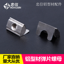 European standard National Standard profile accessories shrapnel nut elastic positioning Block 30 40 Type 45-M3-M4-M5-M6-M8