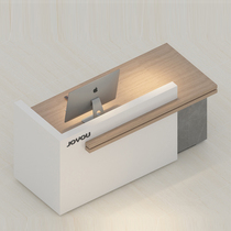 Small shop cash register company modern simple reception desk clothing store restaurant front desk light luxury homestay bar table