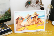 Front touch button 15 inch digital photo frame electronic photo album HD video player shelf advertising machine
