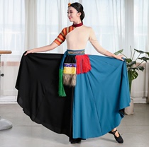Art test Xia Hui my Jiuzhai Tibetan dance Middle sleeve big skirt headdress sun square dance fate costume
