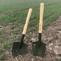 Multifunctional sapper shovel Manganese steel military shovel Gardening shovel shovel shovel Fishing shovel Wooden handle shovel