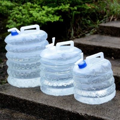 Large capacity camping 10 liters water bag water injection foldable cute water storage bag self-driving irrigation water bag small container