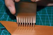 West wind method cut handmade leather diy tools leather punch high grade six edge cut novice oblique flat cut non-diamond cut