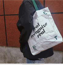 DuPont paper bag custom printed logo pattern tote bag custom Kraft paper vintage tearing not rotten waterproof wash Hand bag