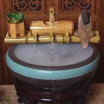 Water circulation ornaments water cylinders landscaping ornaments round matching Chinese style large water circulation landscape fish tank running water