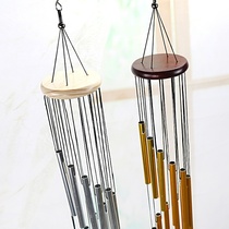Nordic minimalist style solid wood aluminum tube metal windbell hanging accessories Home Decorative Festive Creative Gifts 2022 new