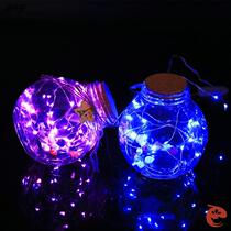 Oversized wishing bottle with light glass star decoration decoration jar filled with thousand paper crane origami glass bottle one custom