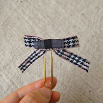Thousand bird grid pink-edged bow bookmark decoration cute hand tent decoration index