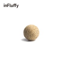 -Hemp rope funny cat ball cat toy ring ball sisal Bell toy ball tee pet