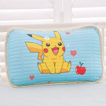 Summer childrens ice silk pillowcase cool silk latex pillowcase cartoon pillowcase kindergarten baby nap pillow