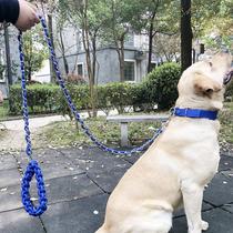 Dog Chain Subtraction Rope Bolt Dog Walking Dog Anti-Bite Abrasion Resistant Gold Maullabrador Cheesedge Pet Supplies