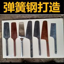 Stainless steel mud work special tool Single-sided brick knife Meng Chuangguo mud knife bifacial tile knife-built wall knife manganese steel masonry knife