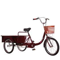 Elderly pedal tricycle adult scooter bicycle adult pedal rickshaw pick up children to buy vegetable cart