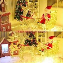 Christmas glowing deer window k gift Mi u Deer deer pull D car elk kindergarten decoration snowman creative Net Red