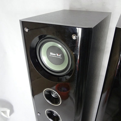 Luxury floor-to-floor wooden speaker home theater audio passive heavy bass box fever double 8-inch three-point frequency