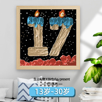 Age Diy Digital Oil Painting Friend Bestie Birthday Gift Simple Manual Decompression Home Coated Color Decoration Painting