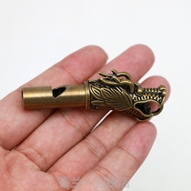 Pure copper handmade faucet whistle key buttoned outdoor courtlife equipped pendant bottle opener mouth whistle male and female universal hanging ornament