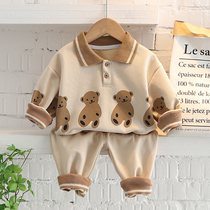 Net red baby clothes ultra-ocean cute split suit 6 78 9 ten-month old male and female baby spring and autumn clothes