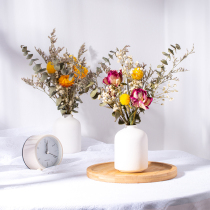 ins Air dried flowers Natural roses starry bouquet with vase gift box home living room decoration net red ornaments