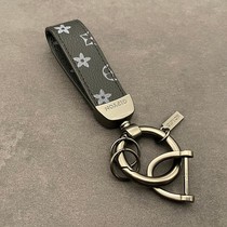 Old flower car keychain pendant creative personality simple key chain ring high-end car couple lanyard men and women