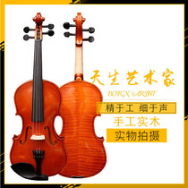 Professional flagship store beginner adult bright violin children violin 44-81 violin beginners