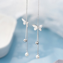 2022 New Super Fairy Flying Saucer Round Pearl Earline Temperament White Hitch to lean on Japan Japan Japan and Japan