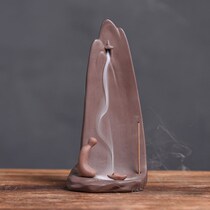 Ceramic creative Zen tea ceremony household sandalwood incense burner Zen personality ornaments mountain water back incense burner