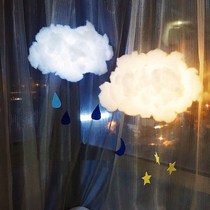 ins cloud light diy material pack handmade cotton light Net red room decoration light girl heart dormitory hanging decoration
