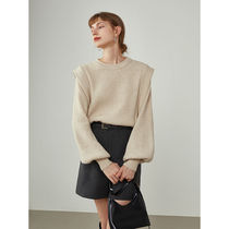 Autumn Winter New Sweater Woman Design Sensation with small crowdsourced fake two-ends-knitted sweatshirt 2021 (shipped within 15 days)
