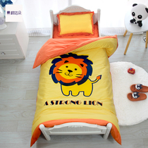 Kindergarten quilt Three-piece set of special bedding for baby admission Six-piece set of core cotton childrens nap quilt bedding