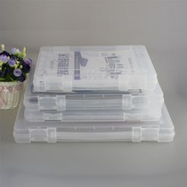Box for putting crayon oil painting stick portable watercolor pen stationery storage box transparent pp plastic empty box