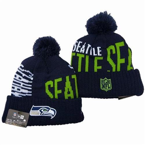 Seattle Seahawks cute Japanese warm wool hat big hair ball couple youth high quality X quality mens and womens cotton hat