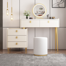 Full solid wood dresser Bedroom modern minimalist with makeup lens Makeup Desk Fashion Makeup Table With Bucket Cabinet Containing Makeup table