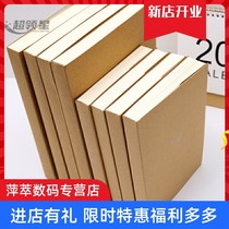 Wood retro minimalist Kraft paper cover thickened Note notebook blank draft sketches scribble book creative simple
