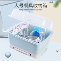 Bottle storage box baby special small box storage box storage box supplementary food Tools bowl spoon drain rack drying rack
