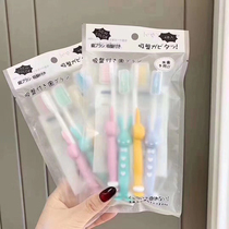  Childrens toothbrush soft hair 3-6 years old tooth replacement period baby student child small head cartoon cute high face value set