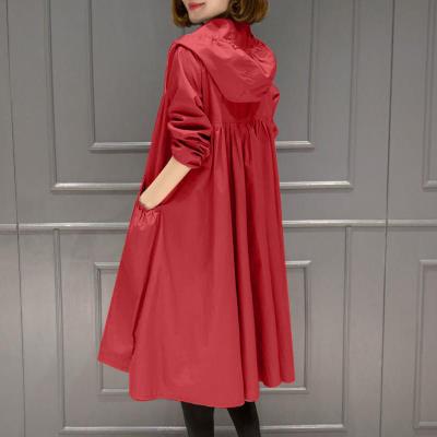 (There is a libu) 2020 Spring and Autumn New Korean version of knee Lady windbreaker coat long large size coat