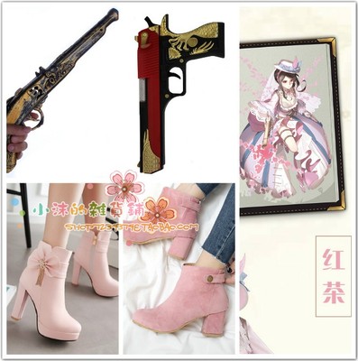 taobao agent Footwear, low boots, gun, revolver, props, cosplay