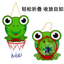 Children's hanging basketball stand baby can lift shooting frame indoor boys female kindergarten pat leather ball toys