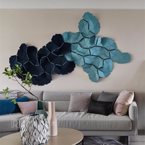 Light luxury simple net red Yiyun geometric solid large decorative painting living room bedroom hotel designer art wall decoration