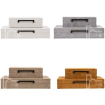Model house sales office leather cloakroom jewelry storage box study bedroom dressing table soft ornaments