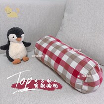 Maruzi sister with pillow red plaid long pillow baby appease pillow baby pacifying pillow anti-collision ball girl pillow sleeping