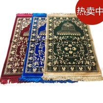 Kneeling velvet dirt-resistant pilgrimage rectangular worship blanket household mat bowed blanket plush portable Muslims