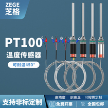 Waterproof temperature probe K E-type temperature bar thermocouple Pt100 platinum thermal resistance temperature sensor WZP-187