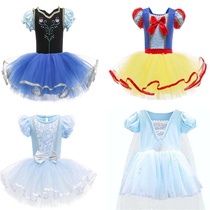 Summer childrens Frozen 2 Aisha Tutu can be opened female Snow White Cinderella stage costume