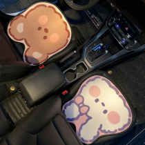 Cartoon car cushion female Four Seasons Universal goddess Net red ya hemp car cushion cover cute single winter plush seat cushion