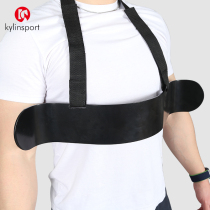 Biceps training plate bracket arm forearm biceps training device barbell dumbbell fixed frame curved lifting support plate