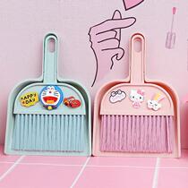 Mini desktop small broom dustpan set cute household small broom bed childrens small broom combination garbage shovel