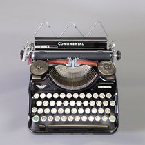 German Contintal vintage mechanical English antique typewriter typewriter can type metal body retro nostalgia